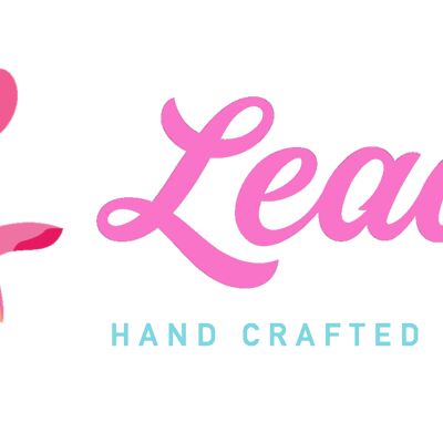 5745 Leadon Logo Mark  Name   Tagline Landscape 300x100mm pink and teal Thumbnail